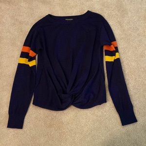 Blush & Bloom navy blue sweater